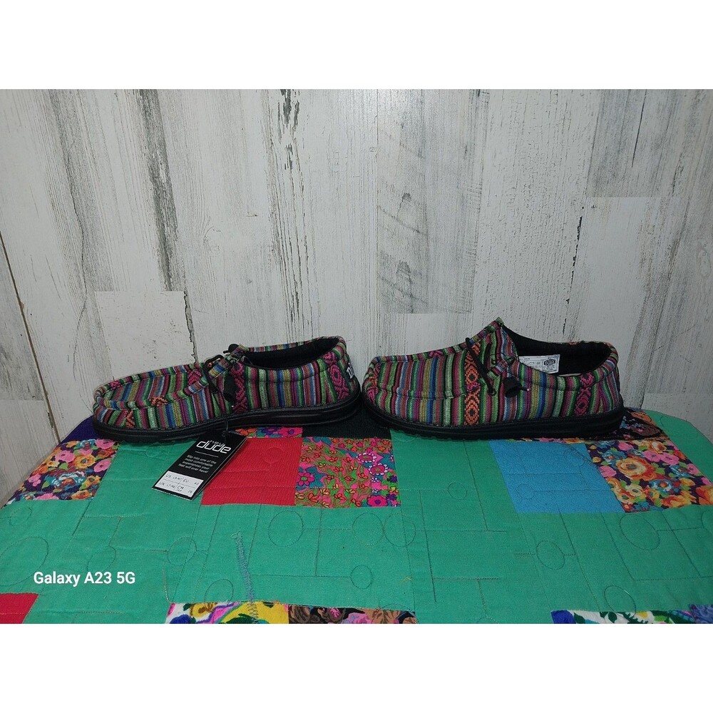 Hey Dude Wally Serape Mesa Verde Slip On Shoes 40017-9BZ NWT Size US L9 M7 - Picture 8 of 8